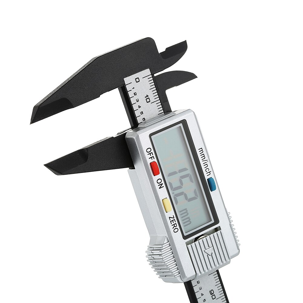 Digitale Schuifmaat Meten 150Mm 6Inch Lcd Elektronische Carbon Fiber Gauge Hoogte Meetinstrumenten Micrometer