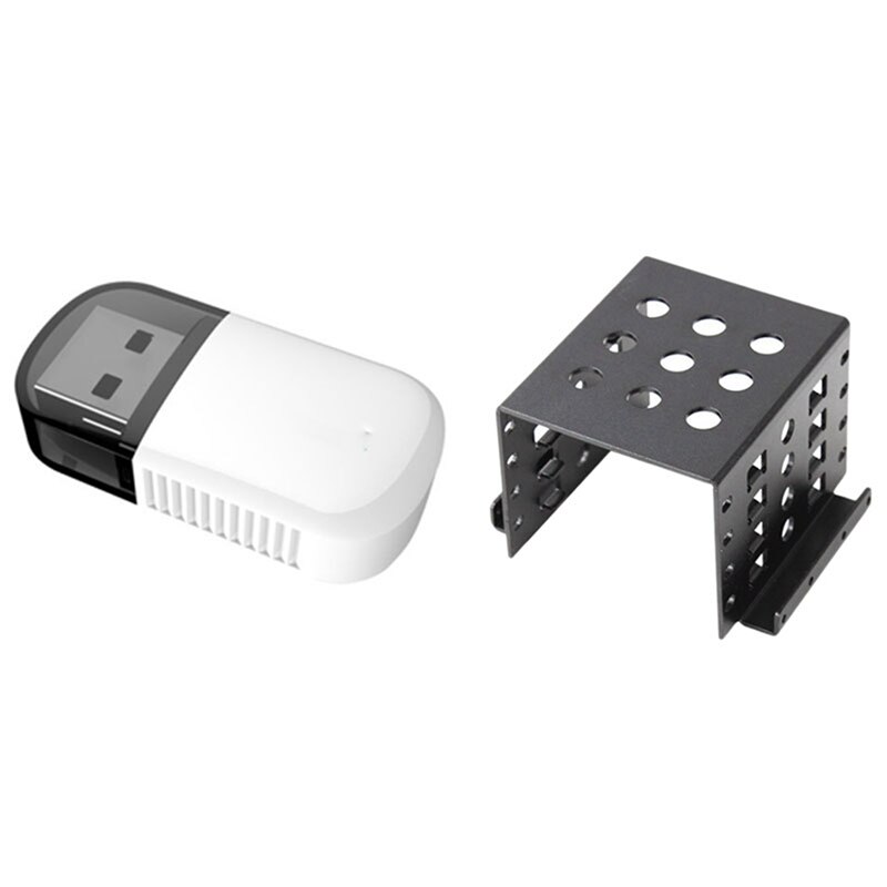 USB WiFi Network Dongle Bluetooth 5G/2.5G Dual Band 600Mbps Adapter with 3.5 Inch to 2.5 Inch Hard Drive Caddy