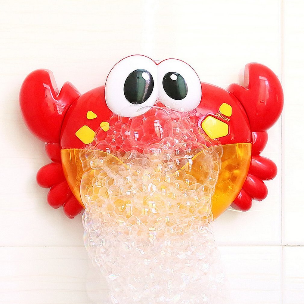 Elektrische Krab Bubble Machine Bad Bubble Maker Licht Muziek Babybadje Zeep Machine Speelgoed Zwemmen Blower Speelgoed Water Plezier Voor kids