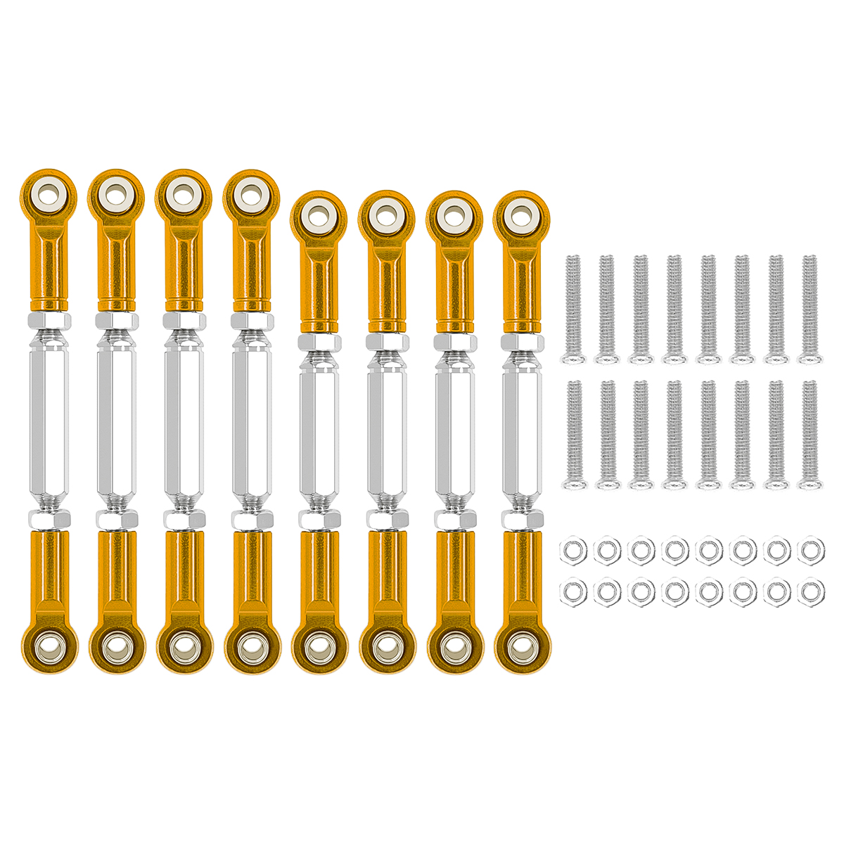 8 st metalldragstång styrservolänk länkar arm styrstångsändar för wpl  b14 c14 c24 c-14k c -24k mn -90 mn-45 mn-99 1/16 rc bil: Röd