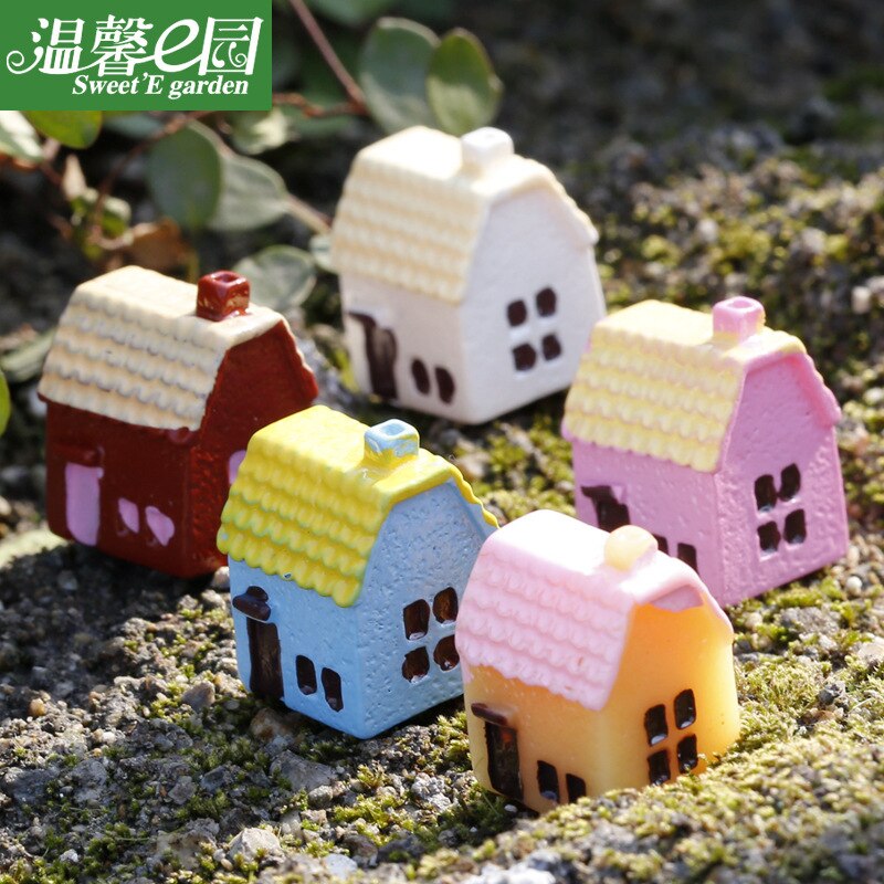 3PCS/lot 1.7x1.5cm Doll house Handmade house birthday 3D puzzles for adults and lovers dream house children color random