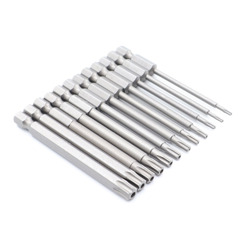 75Mm 1Pcstorx Schroevendraaier Bit S2 Gelegeerd Staal 1/4 "Hexagon Handvat T6-T40 Handleiding Elektrische Schroevendraaier Batch