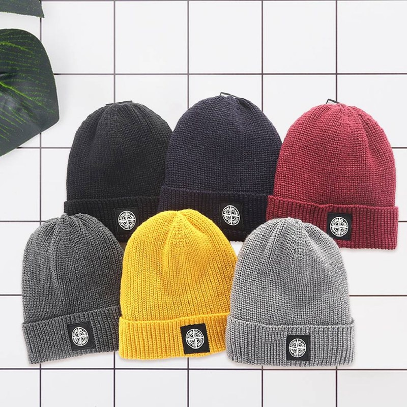 Winter Wolle Hüte für Frau Neue Beanies Gestrickte Mädchen Herbst Weiblich Mütze Kappen Wärmer Motorhaube Damen Beiläufige Kappe