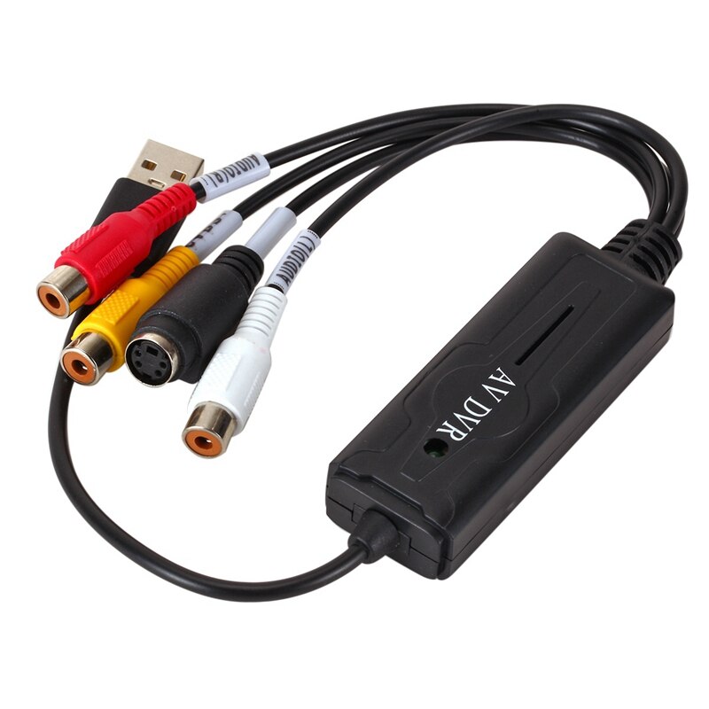Video and Audio USB2.0 Capture Card Support Dual System Windows MAC Monitoring AV Capture Compatible with All Systems