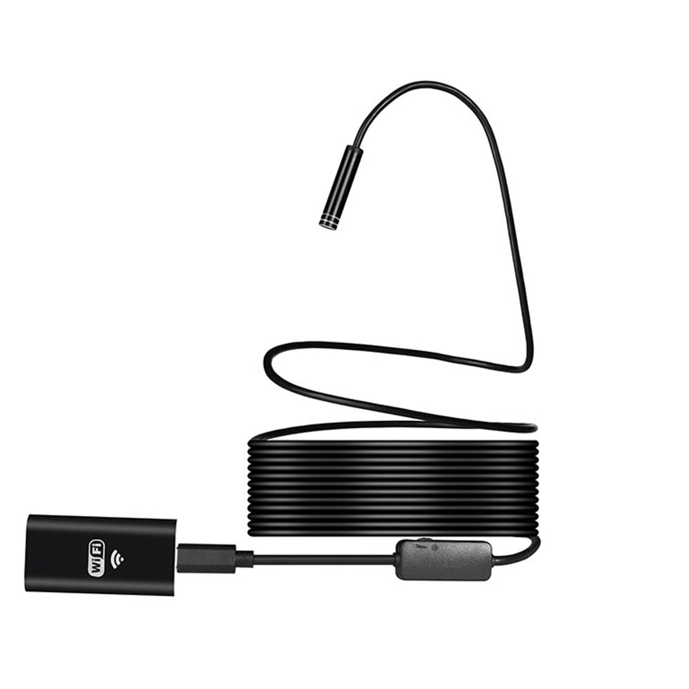 Endoskop kamera 1m/3.0m/5m/7m/10m wifi 8mm mini vandtæt blødt kabel  hd 720p opløsning justerbar til smartphone universal