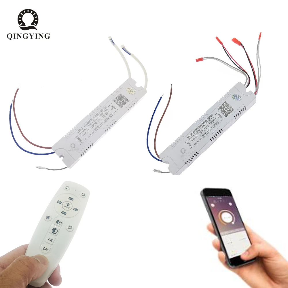 1 stücke AC220V 2,4G RF Fernbedienung Intelligente LED-treiber 12-40 W 36-50 W 40-60 W 50-72 W X2 X4 X6 X8 240mA Dimmen Fahrer