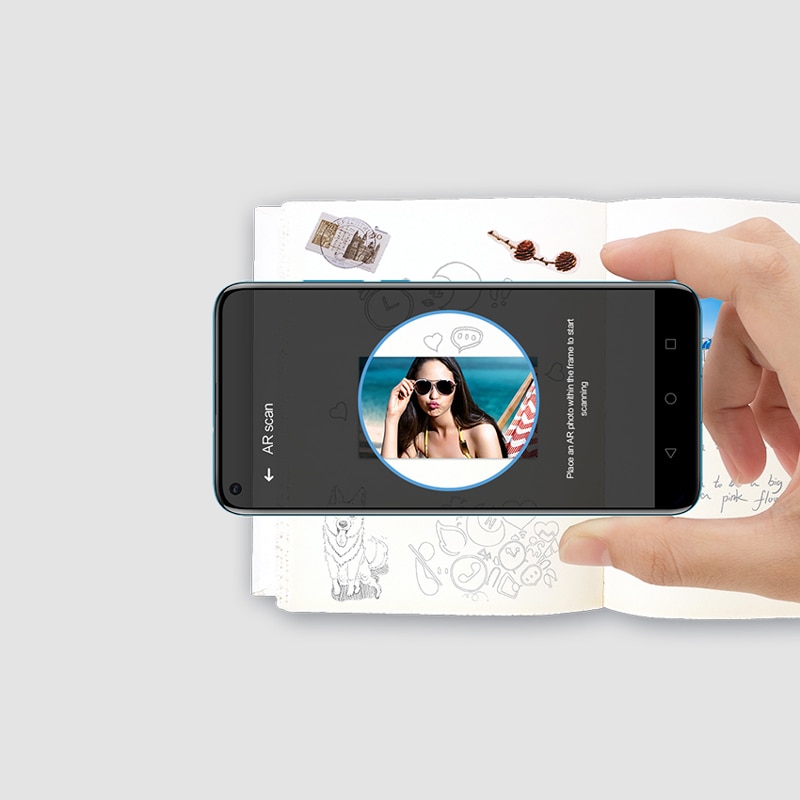 Original Huawei Mini Photo Printer Portable Pocket Printers 313*490dpi Bluetooth Support Share 500mAh Mobile Phone AR Printer