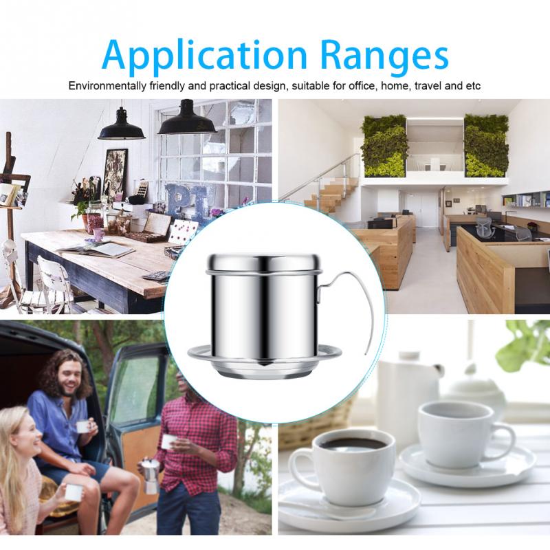 Rvs Cup Vietnamese Koffie Drip Filter Maker Infuser Vietnam Stijl Koffie Mok Cup Zeef Koffie Gereedschap