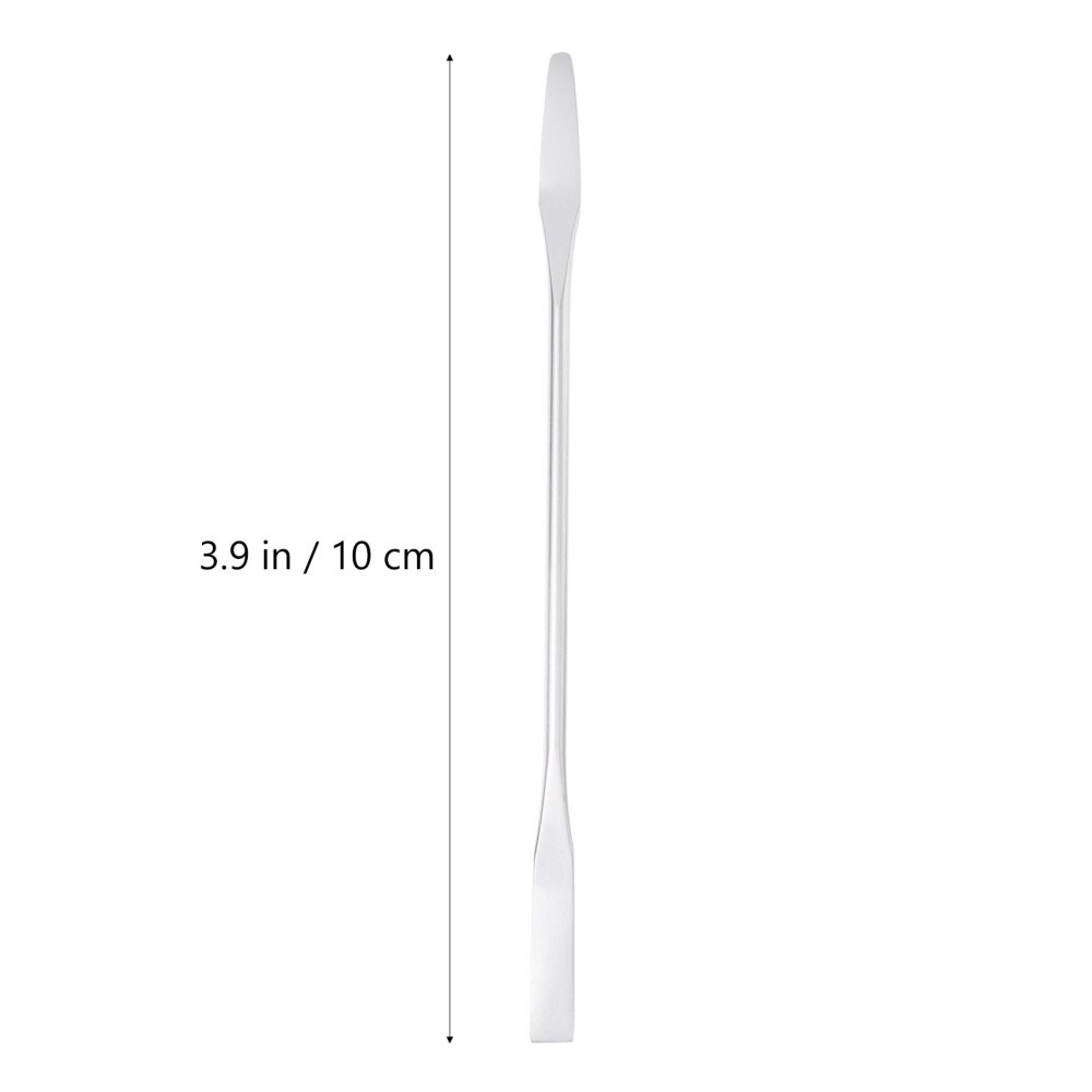 Edelstahl-Make-up-Spatel, 18 Cm – Doppelseitig Für Nagelpflege & Farbmischen