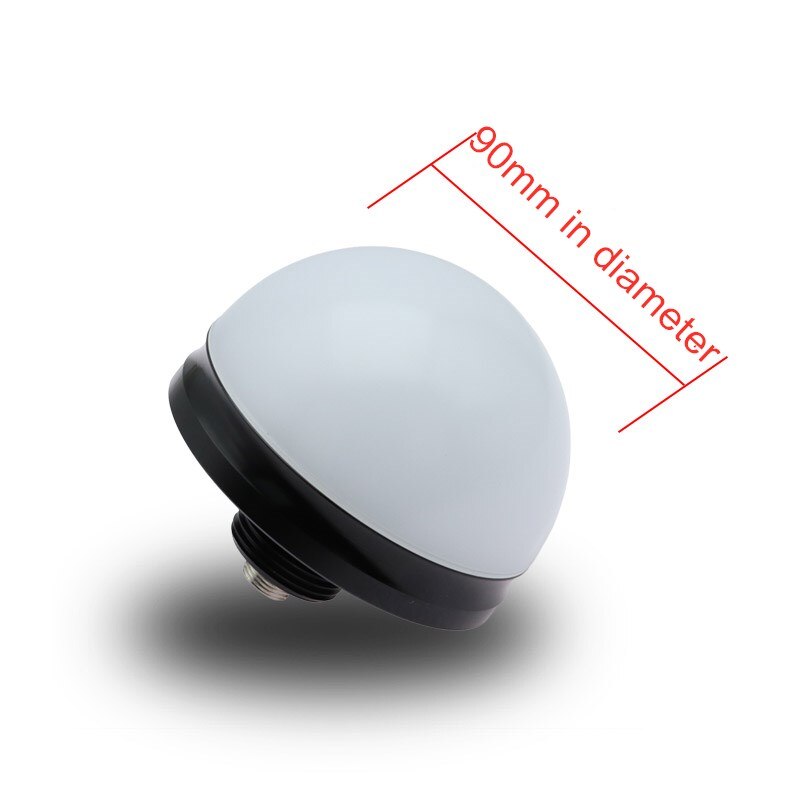 Waterproof Dust-Proof 90mm/70mm Hemispherical Led 3-Color into 1 ball Warning Light Mini Small LED Semicircle Signal Light 24V: QC90S