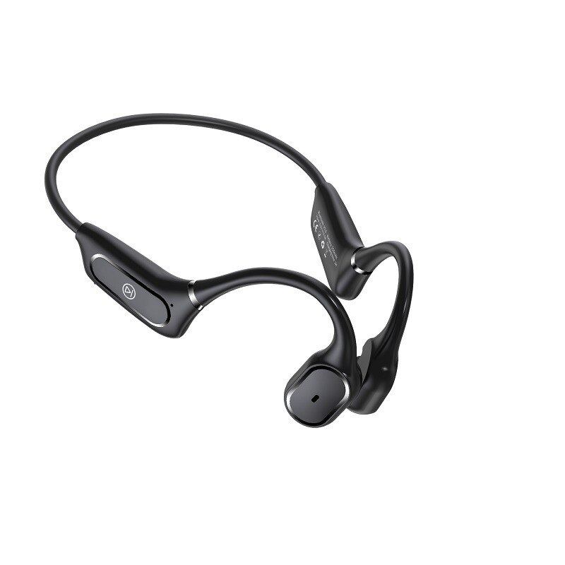Beengeleiding Oortelefoon Bluetooth 5.0 Draadloze Sport Oortelefoon Oortelefoon Beengeleiding Open Oor Outdoor Sport Auriculares: 01 Black