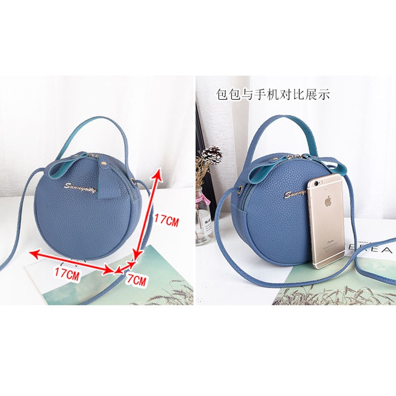 kleinen Kreisförmigen Tasche Neue Einzelnen Schulter Geschlungen Handy Damen Geldbörse frauen Umhängetasche Messenger Taschen