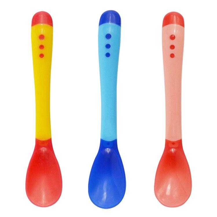 Cuchara con sensor de temperatura para bebés, dispositivo de alimentación para niños, alimentador, aparato de comedor, 1 ud.