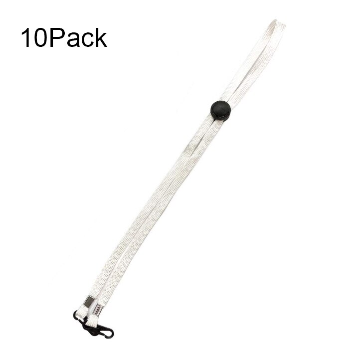 10pcs Adjustable Hanging Neck Mask Lanyard Extension Strap For The Back Of The Head Or The Neck With Clip For Children: E