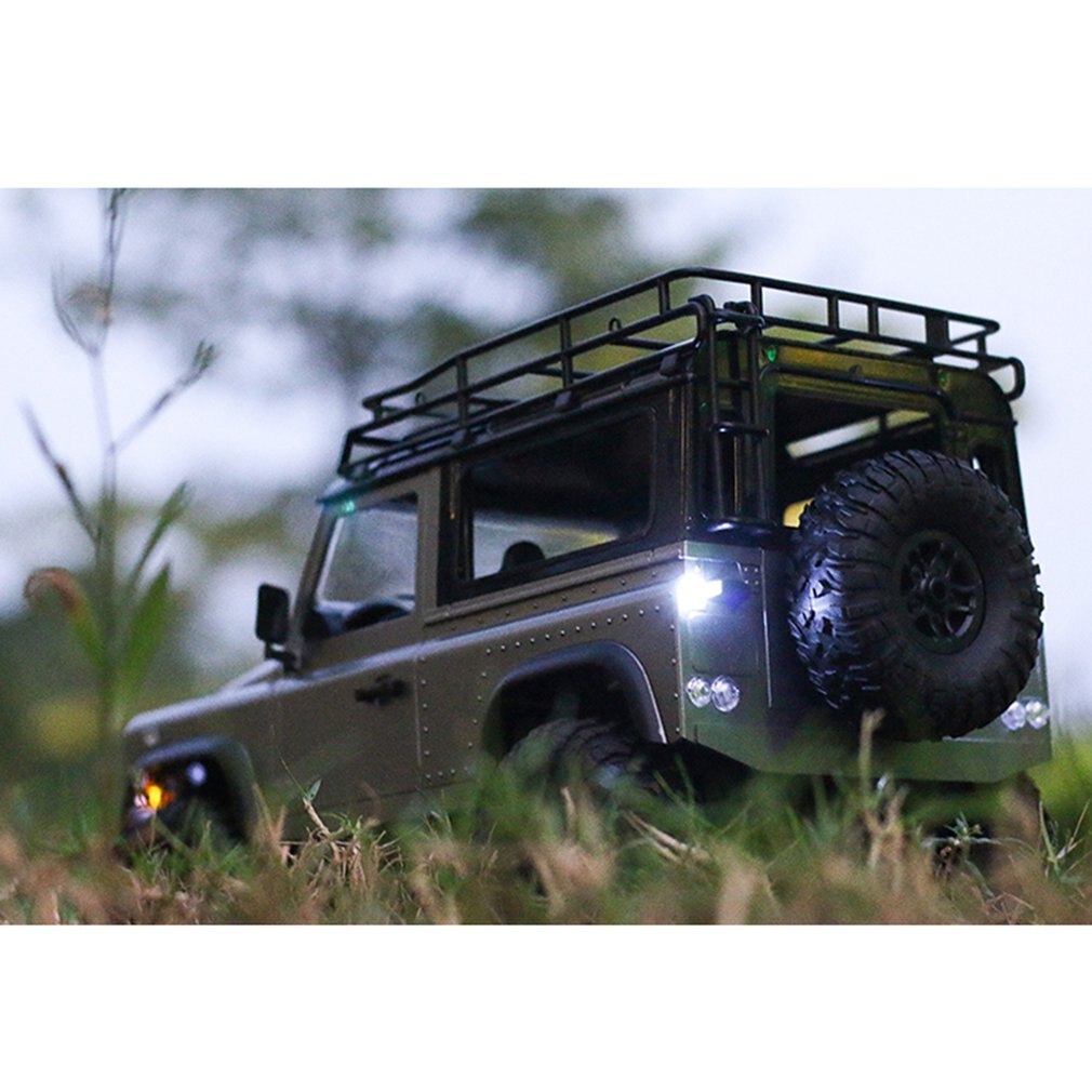 2.4G Four-wheel Drive Climbing Vehicle 4WD Rechargeable Battery Crawler 1/12 LED Lights Vehicle Off Road RC Car