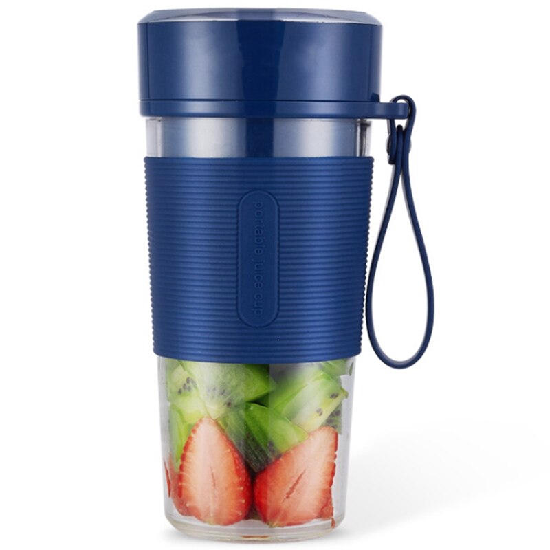 Personal Blender for Shake and Smoothie Portable Fruit Juice Mixer Rechargeable Personal Size Blender for Travel: Blue