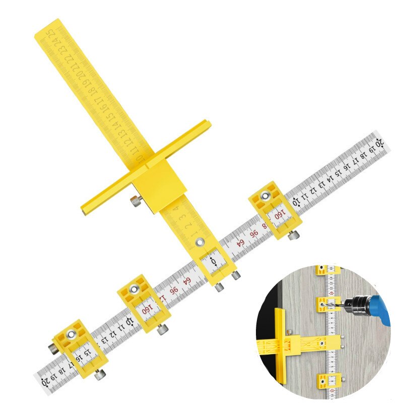 True Position Drill Guide Sleeve Cabinet Hardware Jig Drawer Pull Wood Drilling Dowelling Hole Jig Furniture Punching Tools