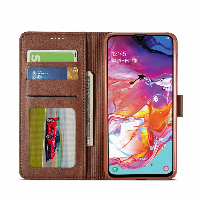 Für Samsung Galaxy A10 Fall Leder Vintage Telefon Fall Auf Samsung A10 Fall Flip 360 Magnetische Brieftasche Fällen Für Samsung EINE 10 Abdeckung