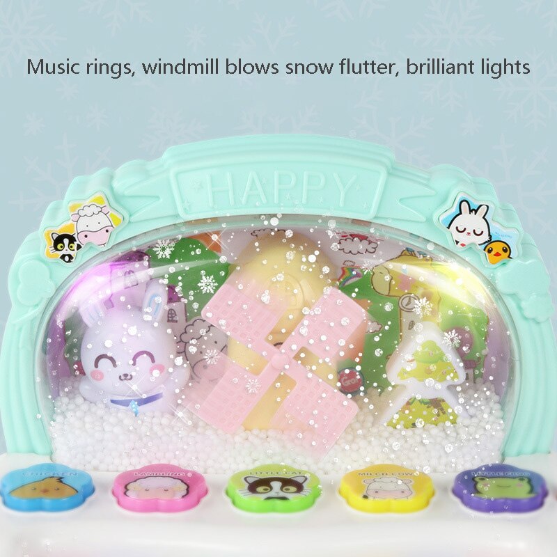 Kids Mutilfunctional Muziekinstrument Baby Flash & Game & Muziek Piano Developmental Muziek Vroege Educatief Speelgoed voor Kinderen