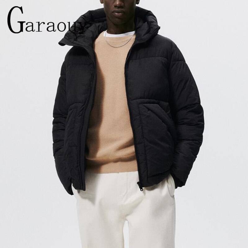 Garaouy-abrigo de algodón para hombre, Parkas cálidas, chaquetas ajustadas acolchadas a prueba de viento, ropa de calle, invierno, 2022