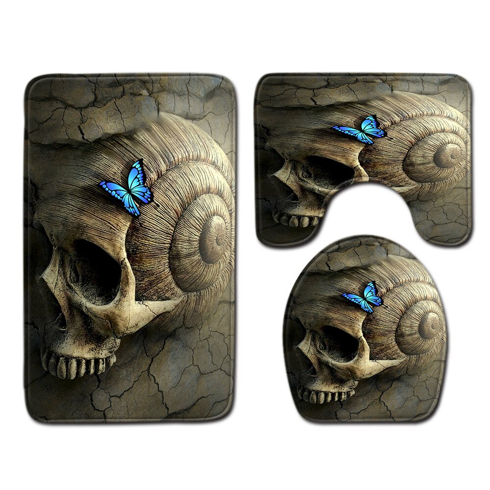 Schedel badkamer toilet mat set toilet mat set toilet mat set badkamer mat set toilet mat set badkamer mat set: J190915-a014