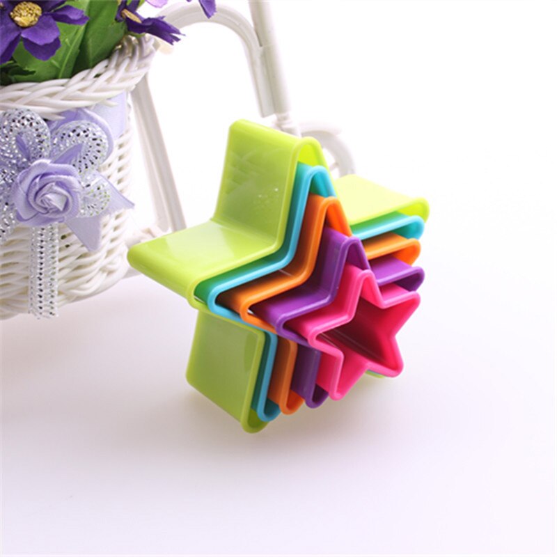 Molde de galletas con figuras geométricas, utensilio de cocina para hornear pasteles y sartenes, DIY, 5 uds.