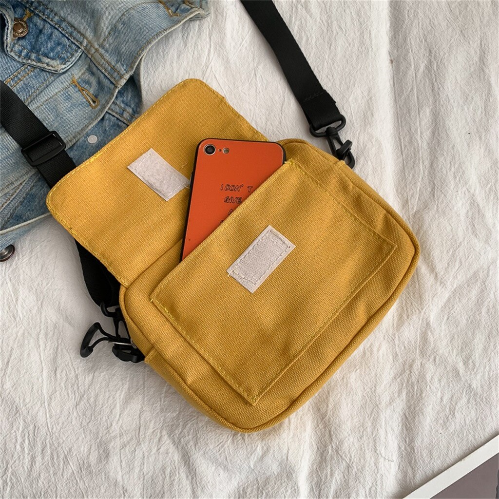 Maison fabre taske kvinder messenger taske ren farve afslappet tote udendørs taske lærred crossbody taske lynlås skuldertaske