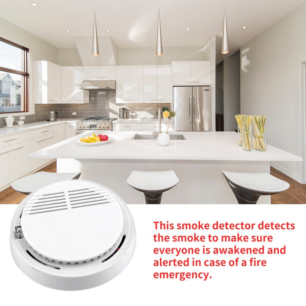 2/5/10pcs Fire Smoke Sensor Alarm Sensitive Photoelectric Independent Fire Smoke Detector for home security alarm system