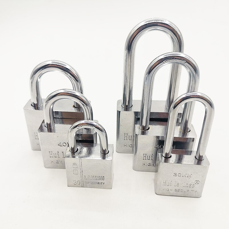 Rustfrit stål hængelås skab udendørs lås holdbar brug heavy duty høj sikkerhed solid lås dør gate box sikkerhed
