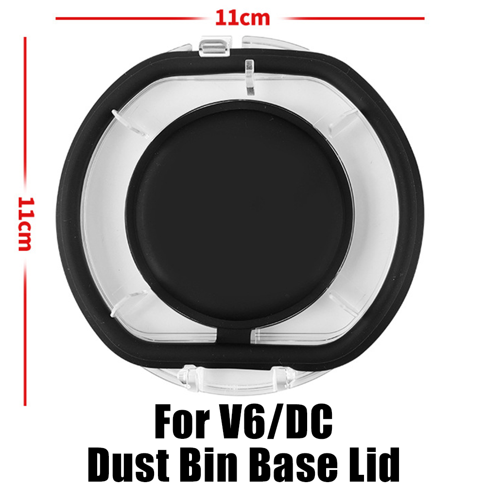 Bague d'étanchéité supérieure fixe et couvercle de Base pour aspirateur Dyson V6 V7 V8 V10 V11 V15, pièce de rechange pour tasse à poussière: Gris clair