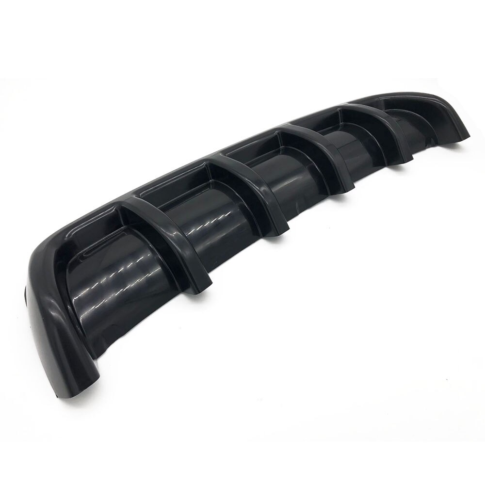 ABS Spoiler Rear Shark Fin Style Curved Bumper Lip Diffuser Shark 6 Fin Spoiler Kit