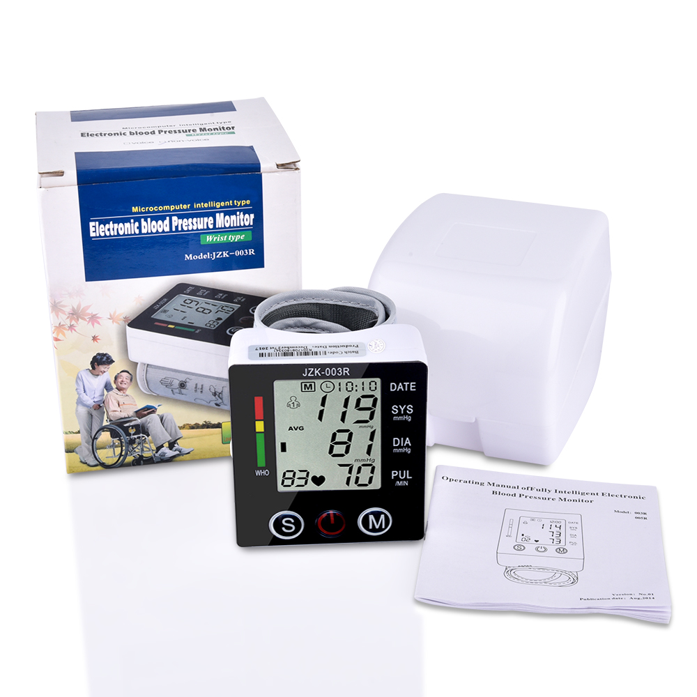Digital handled blodtrycksmätare mäta lcd display pulsmätare elektronisk blodtrycksmätare sjukvård 99 gånger minnen