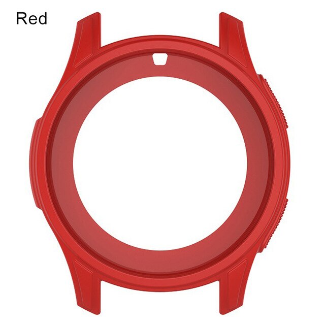 Smart Horloge Wijzerplaat Onderdelen Horloge Case Voor Samsung Galaxy Horloge 46 Mm SM-R800 & Gear S3 Frontier Horloge Beschermende Frame case Cover Shell: Red