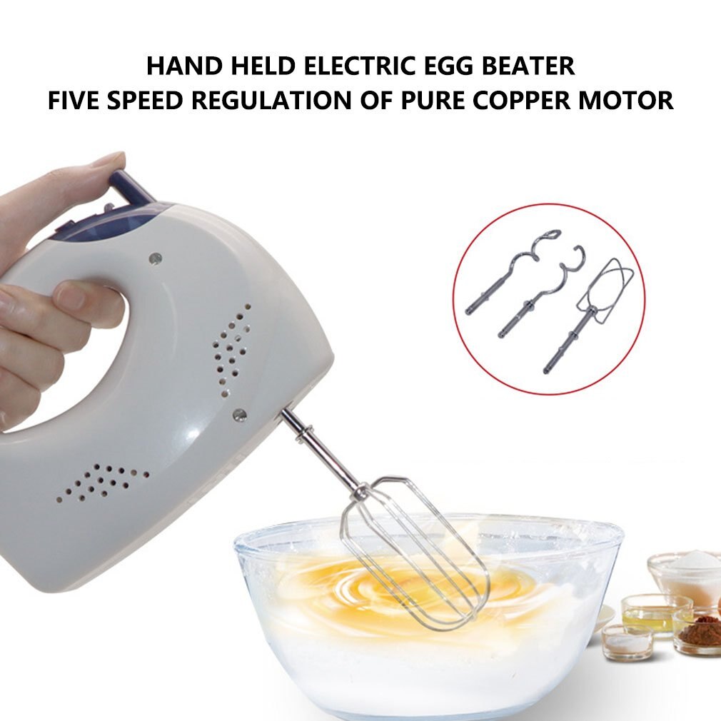 5 Speed Control Hand Mini Mixer Food Blender Multifunctional Food Processor Kitchen Mini Electric Manual Cooking Tools