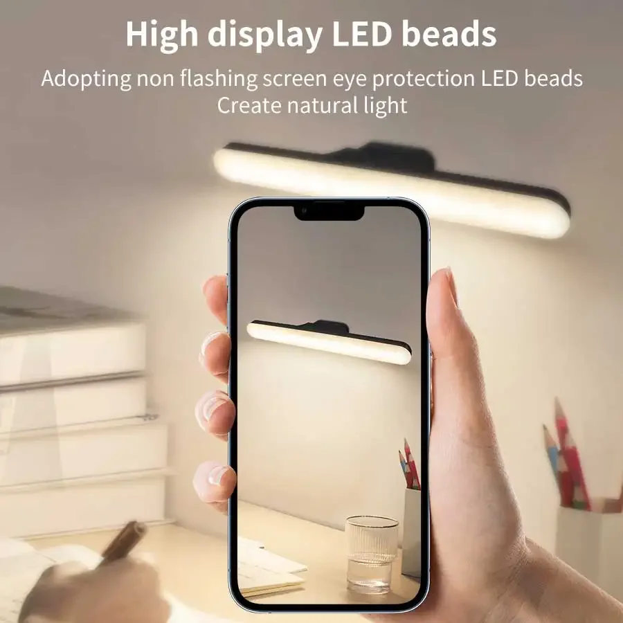 Led spejl foran makeup lys genopladelig hængende magnetisk lampe øjenbeskyttelse læselampe til sovesal garderobe skabslampe