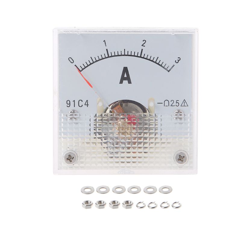 91C4 ampèremètre courant continu analogique panneau pointeur mécanique Type 1/2/3/5/10/20/30/50/100/200/300/500mA A B95A
