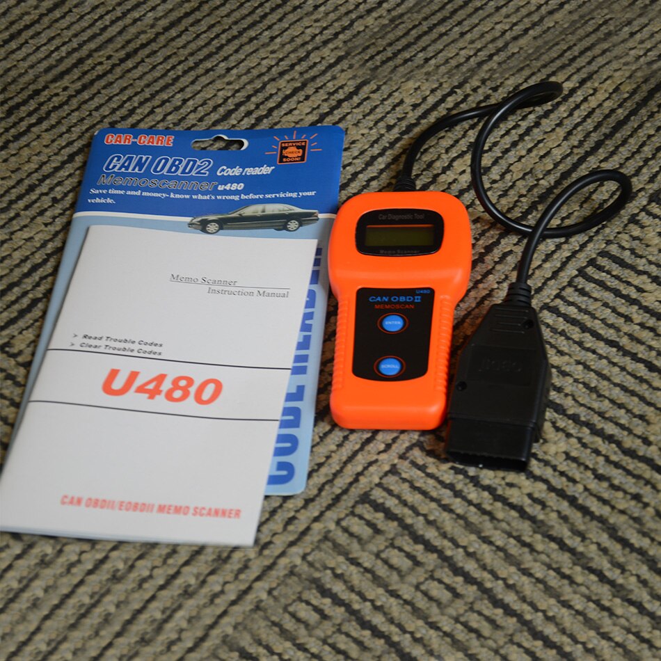 Professionele U480 OBD2 Obdii Can Bus Code Reader Engine Scanner Automotive Diagnostic Scanner Tool Voertuig Tester