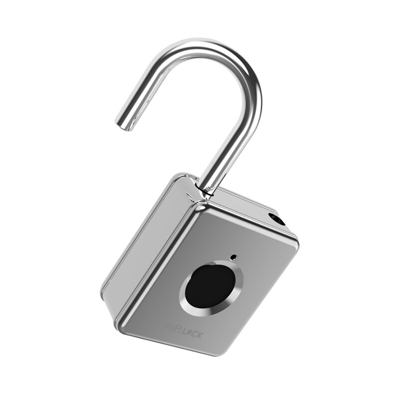 Fipilock Mini Oplaadbare Smart Lock Keyless Vingerafdruk Hangslot Anti-Diefstal Beveiliging Leuke Hangslot Deur Bagage Lock Kleine Doos