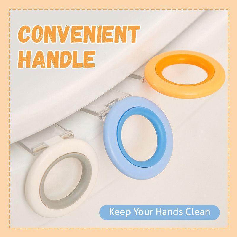 3 Stks/set Ronde Wc Cap Handvat Wc Cover Handvat Zelfklevende Toilet Seat Deksel Houder Anti-Vuile Wc deksel Lifter