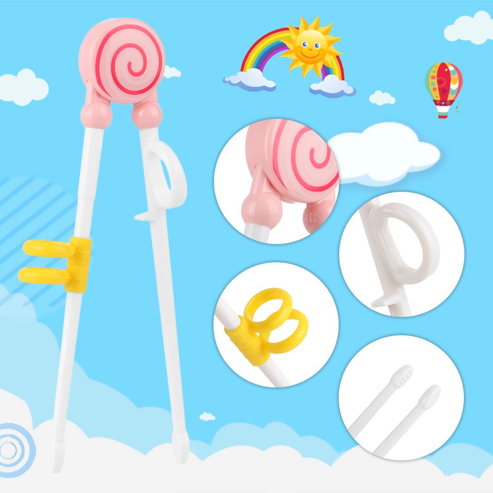 1 Pair Cartoon Chopsticks Children Eating Training Chopsticks Learn Chopsticks Correct Usage Baby Practice Chopstick