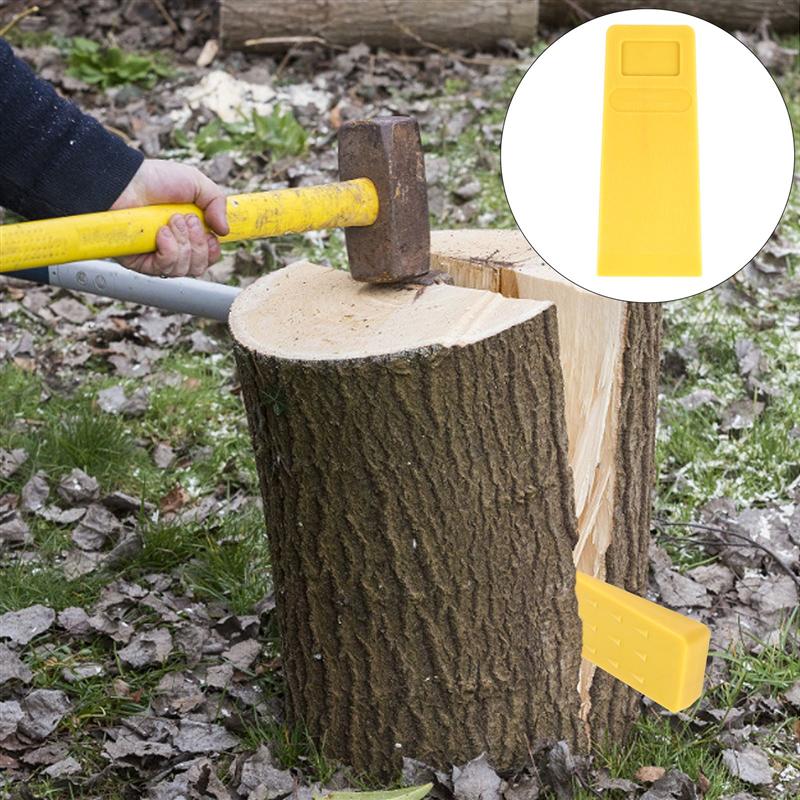 1 ud. Cuña de tala útil dispositivo de registro cuña de tala de plástico herramienta luminiscente duradera cuña de corte de madera portátil