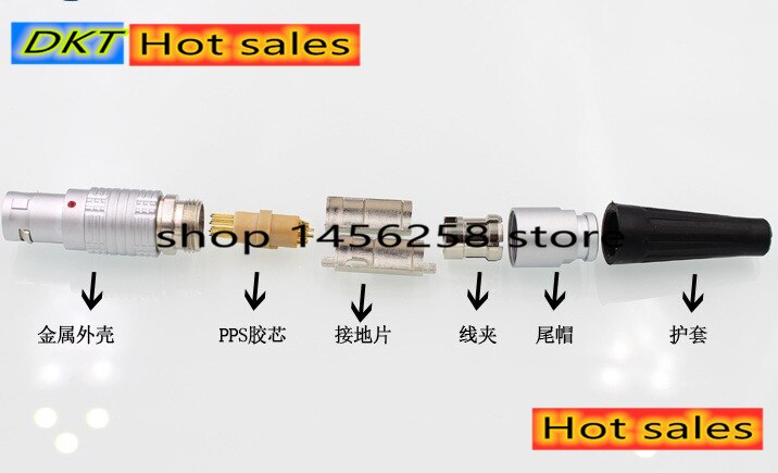 1 paar 2/3/4/5/6/7/9 broches push-pull M9 rund Luftfahrt Stecker Kabel Stecker Kompatibel LEMO 0B FGG EI Serie
