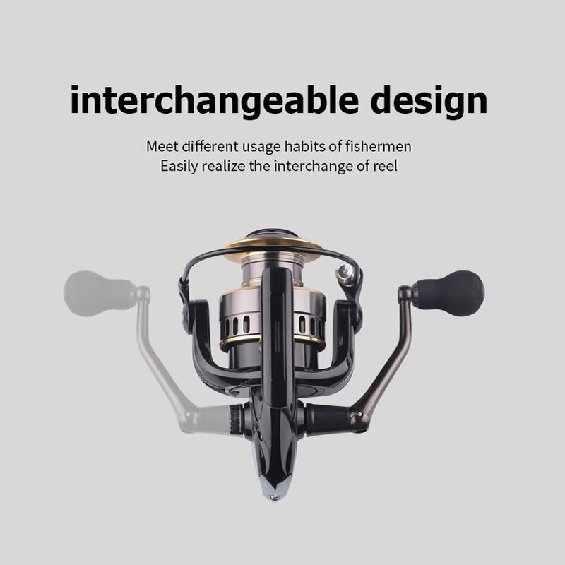 Fishing Reel 1000-7000 Metal Spool Spinning Reel 8KG Max Drag Spare Spool Saltwater Reel Fishing Accessories