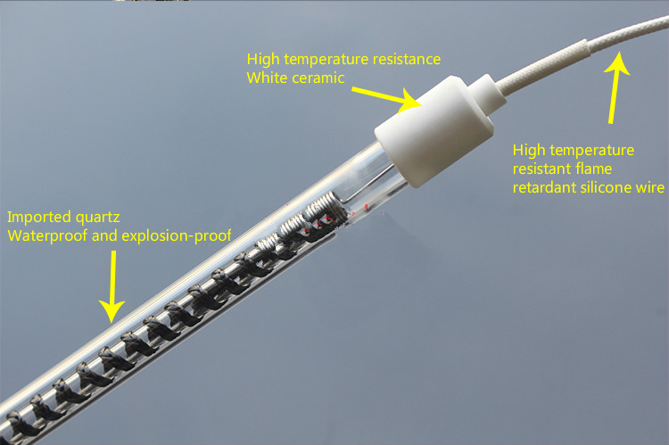 Carbon fiber elektrische verwarming buis carbon fiber heater High-power mechanische apparatuur quartz industriële verwarming buis 220V