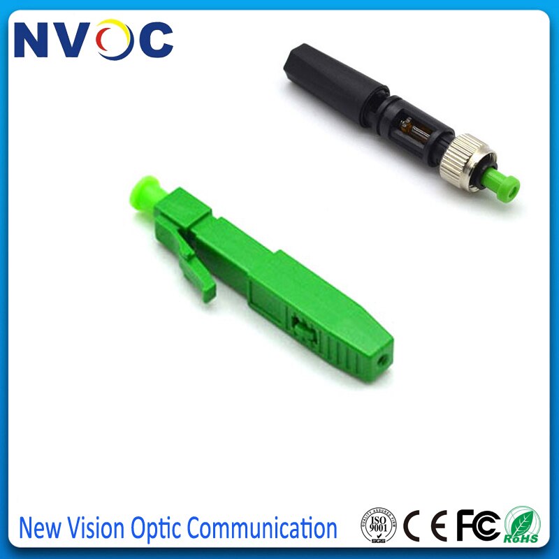 conector de fibra óptica, conector rápido LC/APC, APC, empalme en frío, 10 unids/bolsa