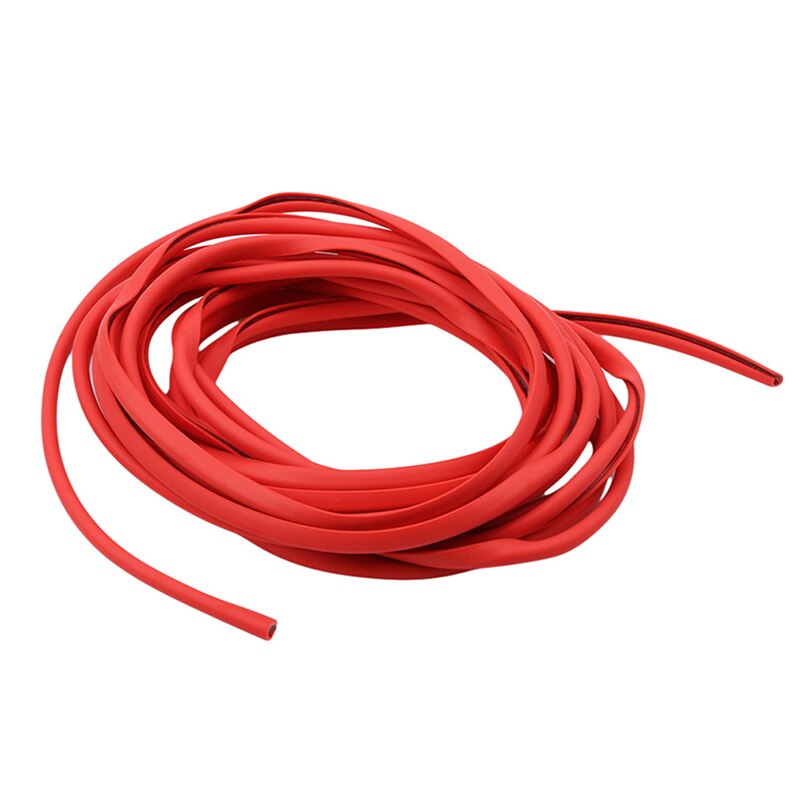 5m Auto Universal Car Door Edge Rubber Scratch Protector Moulding Strip Protection Strips Sealing Anti-rub DIY Car-styling: Red