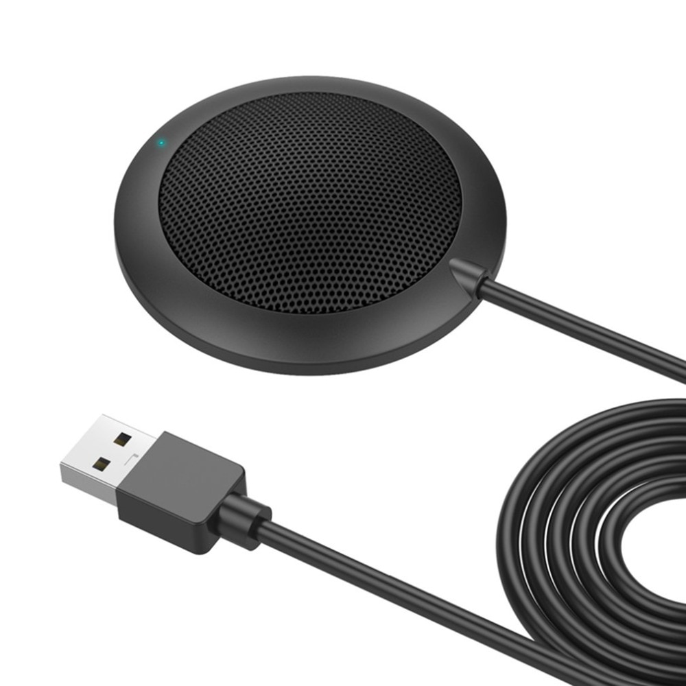 Stereo Omnidirectional Pickup Condenser Microphone Mic USB Connector for Voice Chat Meeting Business Conference Desktop Computer