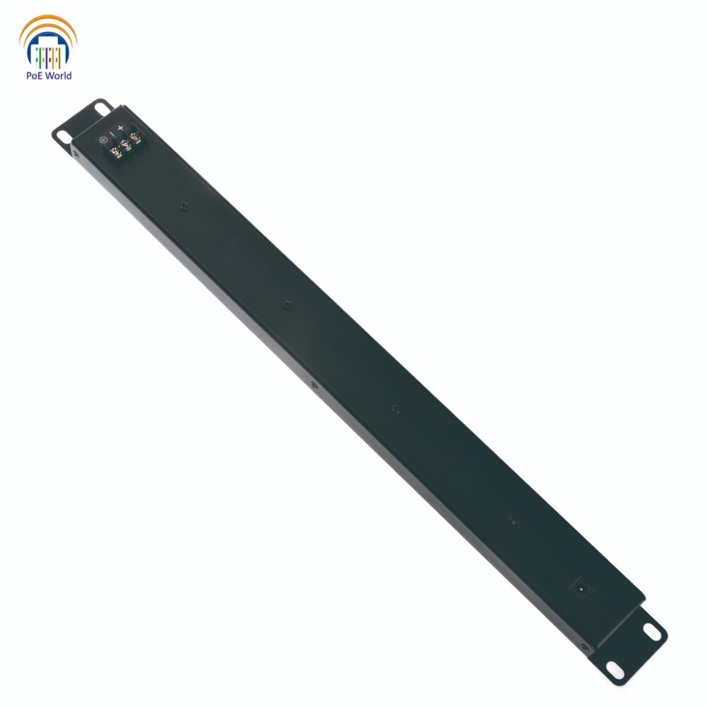 24 Port POE Injector Passive POE Patch Panel power 24 10/100 devices from one supply 12v to 56v for IP camera, VOIP Phones
