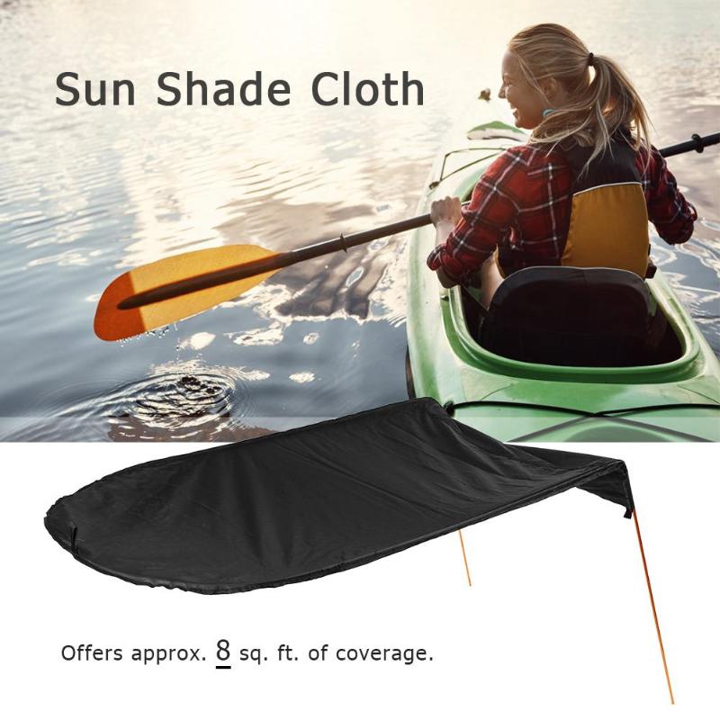 Single Person Kayak Boat Sun Shelter Sailboat Awning Top Cover Kayak Boat Canoe Sun Shade Canopy Fishing Tent Sun Rain Canopy Bl: Default Title