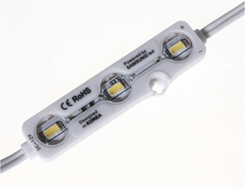 20 Stks IP68 Samsung 5630 led module Licht Reclame lamp 1.2 W 3 Leds Teken Backlights Waterdichte 12 V Cool wit Rood Groen Blauw